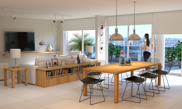 Semipiso UN DORMITORIO - Balcon frente y contrafrente - Amenities - Catamarca y Moreno