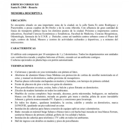 VENTA DEPARTAMENTO Semipiso UN DORMITORIO - Al frente - Ventilacion cruzada - Entrega inmediata - Santa Fe 2500