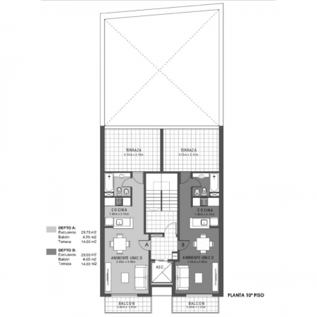 VENTA MONOAMBIENTES - Balcon al frente y terraza de uso exclusivo - Entrega inmediata - Cordoba 2600