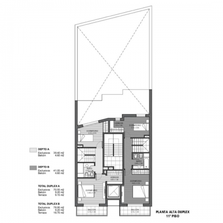 VENTA DEPARTAMENTO SEMIPISO UN DORMITORIO frente al parque Independencia - Patio, balcon - Av. Pellegrini 2632