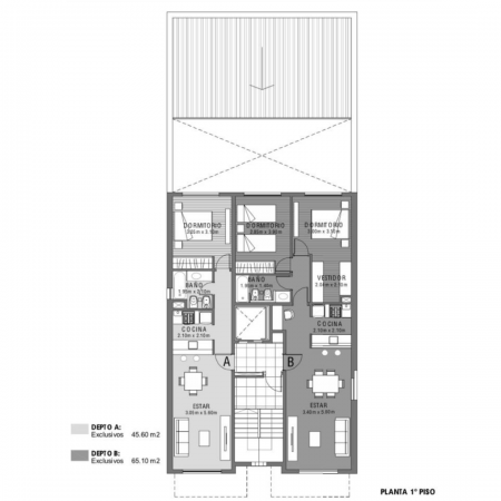 VENTA DEPARTAMENTO Semipiso UN DORMITORIO - Al frente, ventilacion cruzada - Entrega inmediata - Santa Fe 2500
