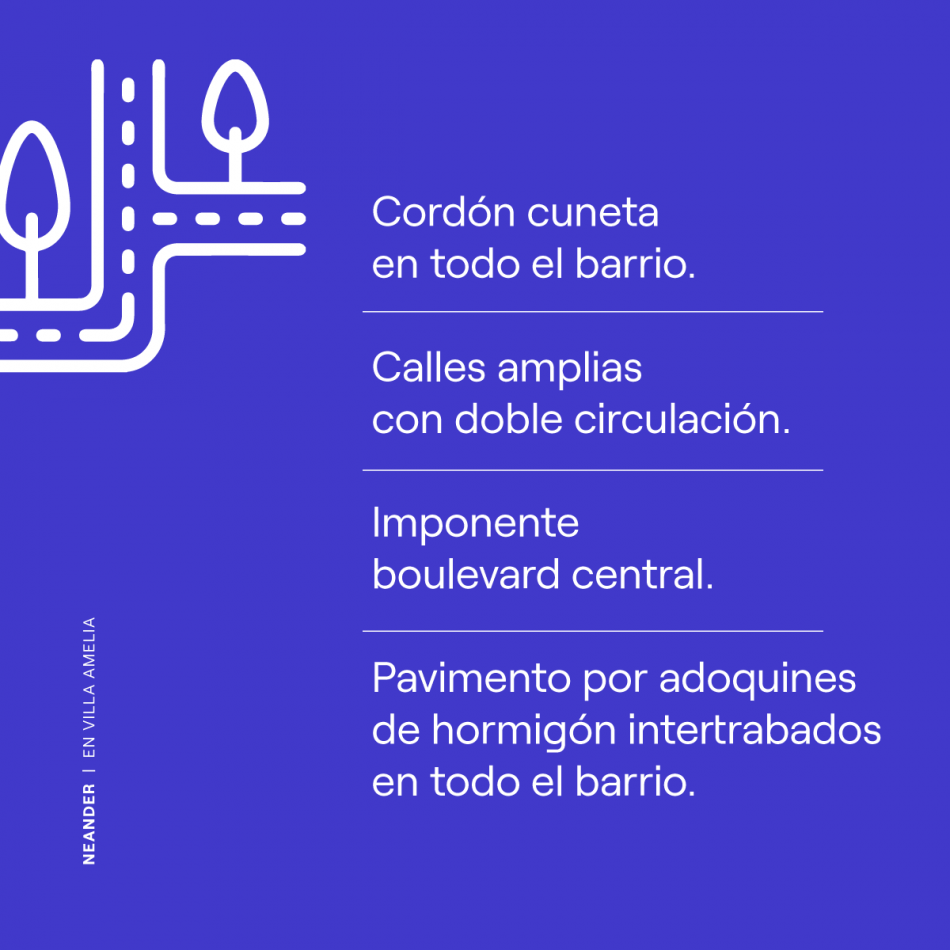 VENTA LOTES EN BARRIO ABIERTO RESIDENCIAL NEANDER - VILLA AMELIA - FINANCIACION! ENTREGA A CORTO PLAZO. PRECIOS ESPECIALES CONTADO