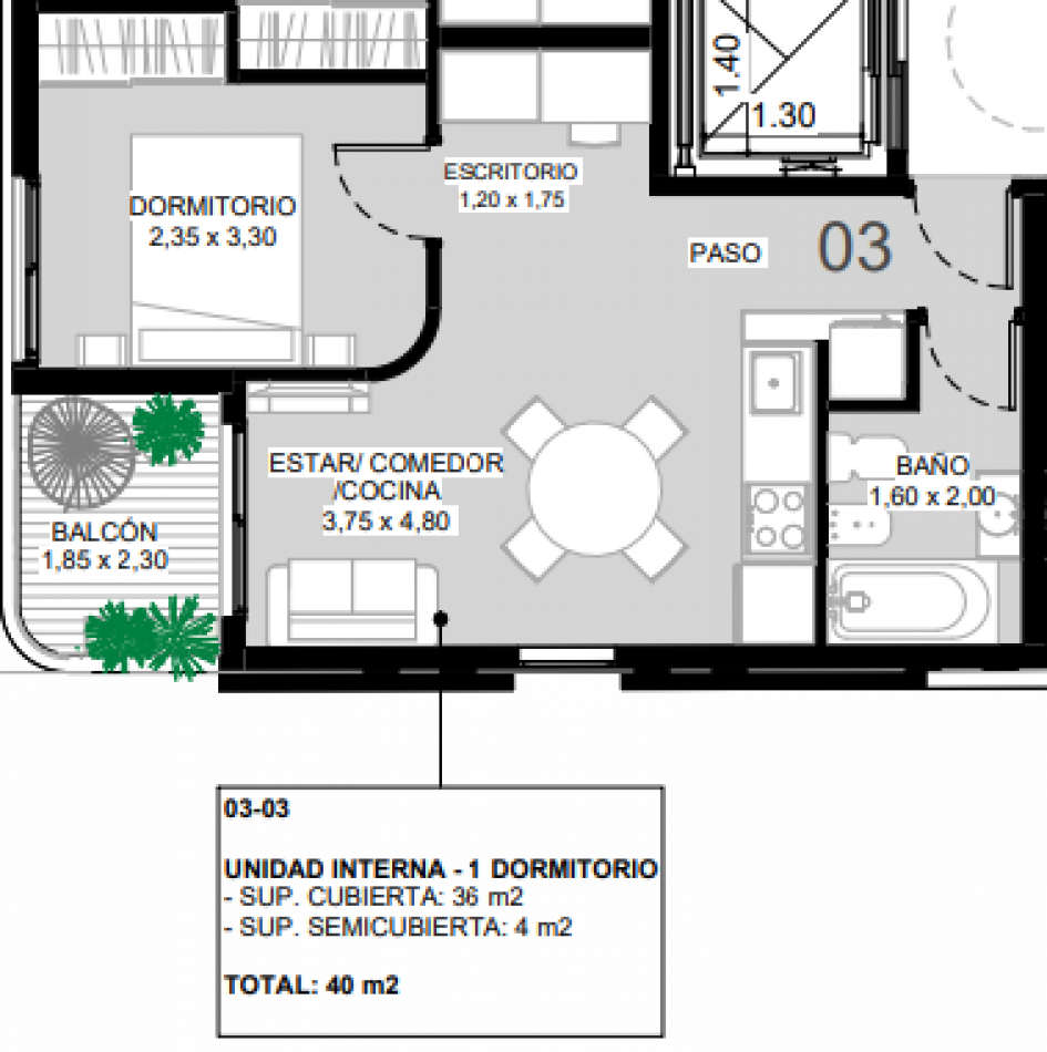 EN VENTA DEPTO 1 DORMITORIO AL POZO AMPLIA FINANCIACION