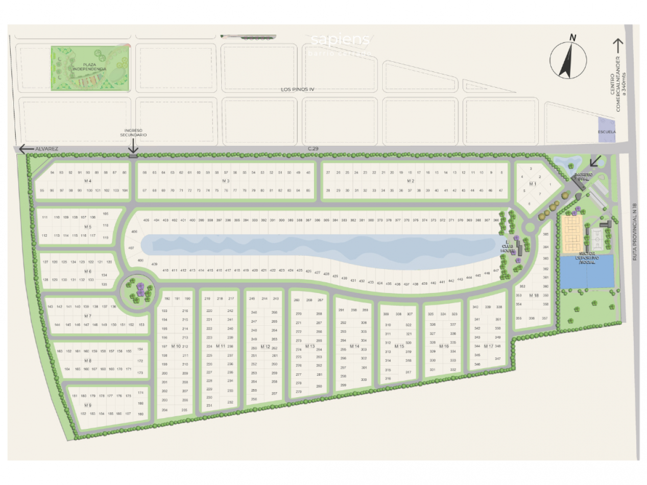 Interesante LOTE en Barrio Cerrado Sapiens - Alvarez - Financiacion!