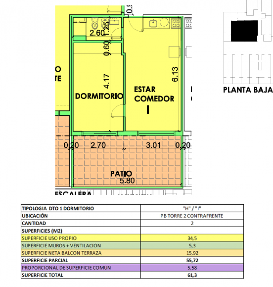Oportunidad en BARRIO MARTIN - Depto UN DORMITORIO - FINANCIACION