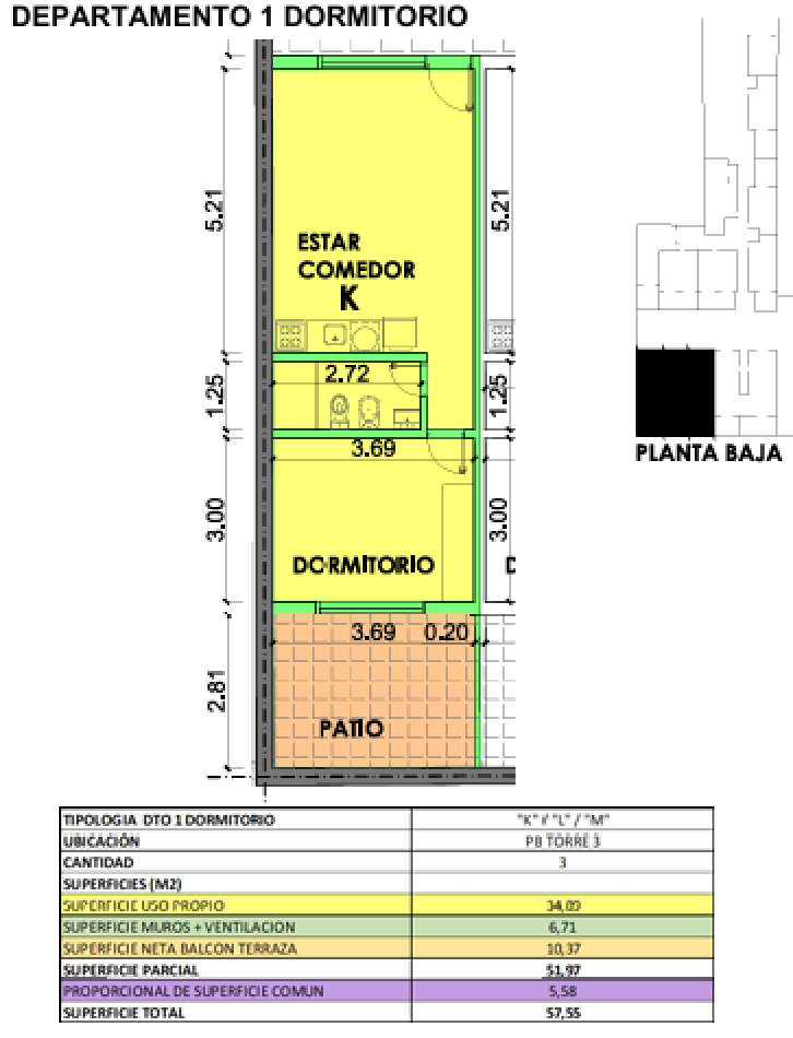 Oportunidad en BARRIO MARTIN - Depto UN DORMITORIO - FINANCIACION