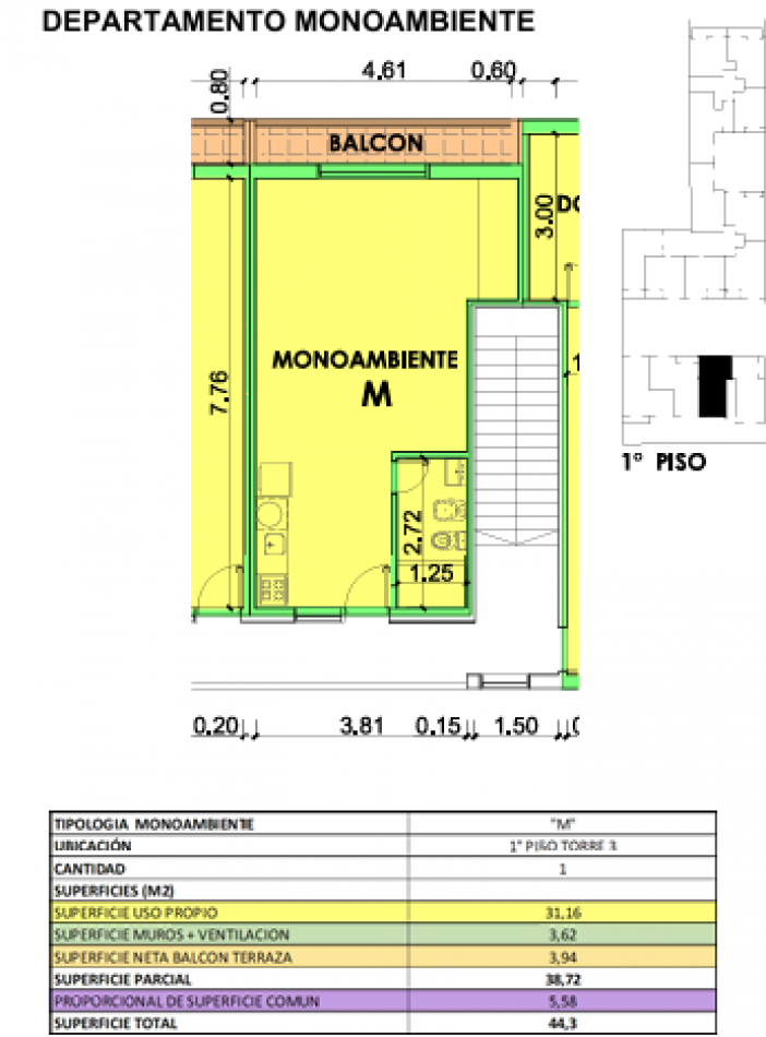 Oportunidad BARRIO MARTIN - MONOAMBIENTE - FINANCIACION!