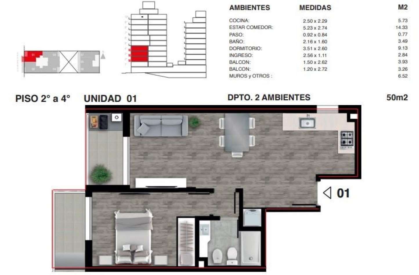 UN DORMITORIO de categoria en BARRIO MARTIN - Amenities - FINANCIACION 