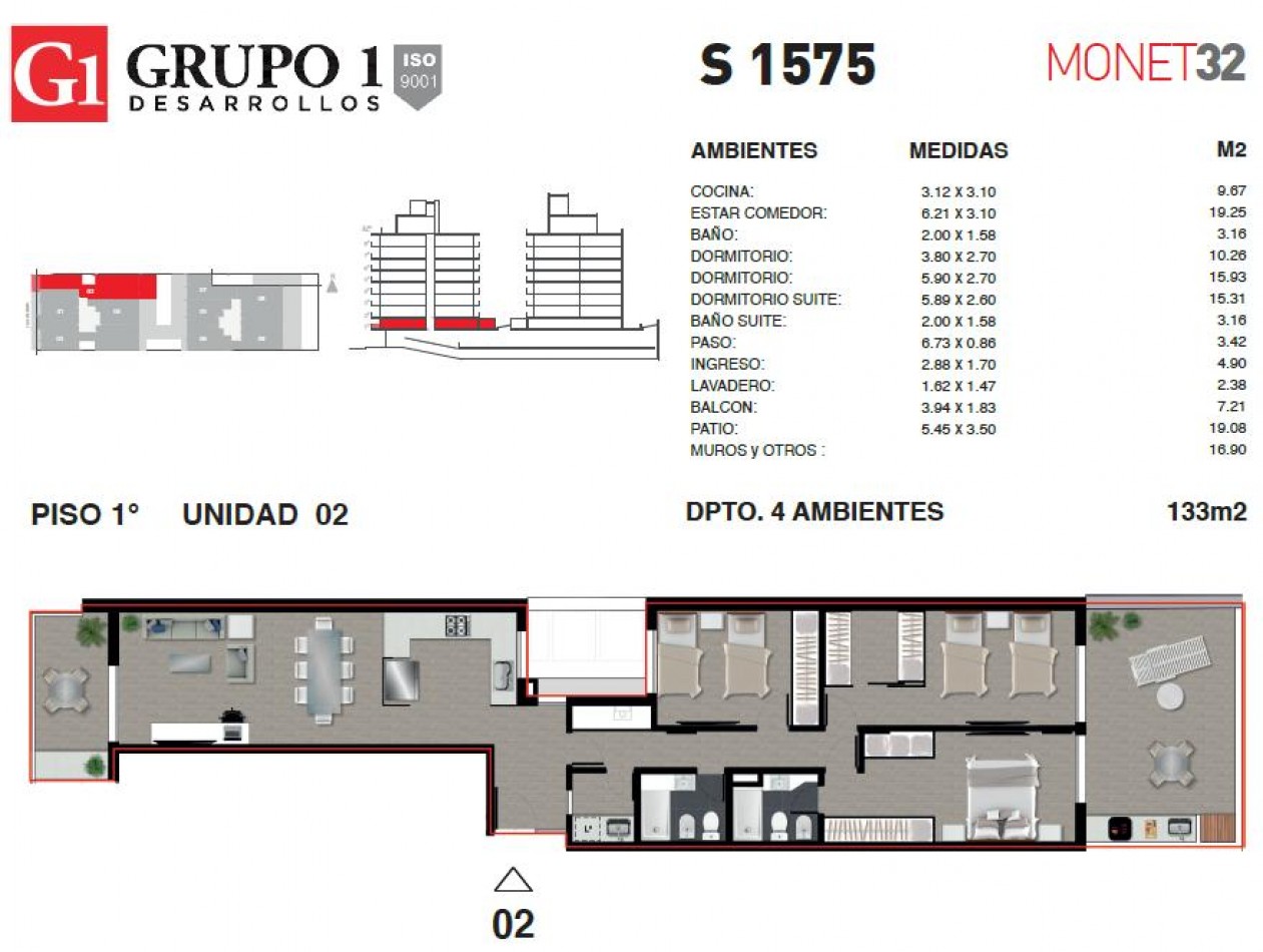 TRES DORMITORIOS PREMIUM CENTRICO - AMENITIES - FINANCIACION