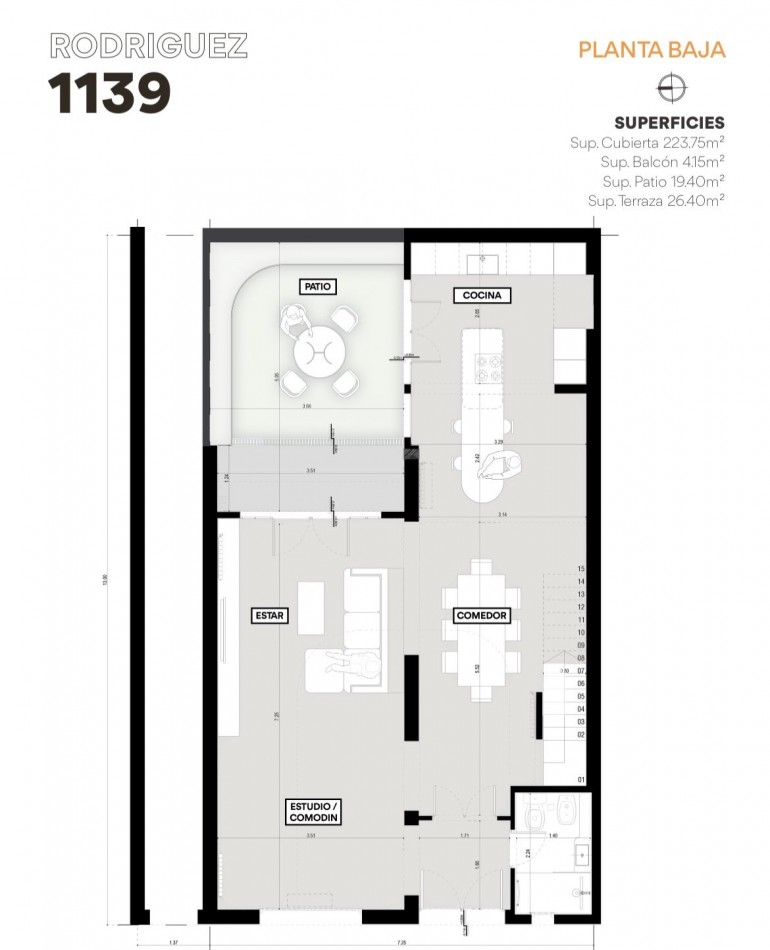 Espectacular CASA de diseño - 3 dormitorios, patio, terraza, piscina - BARRIO LOURDES