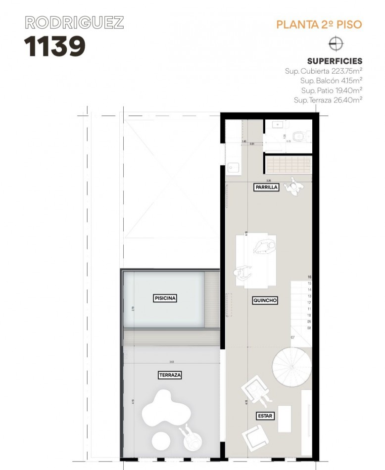 Espectacular CASA de diseño - 3 dormitorios, patio, terraza, piscina - BARRIO LOURDES