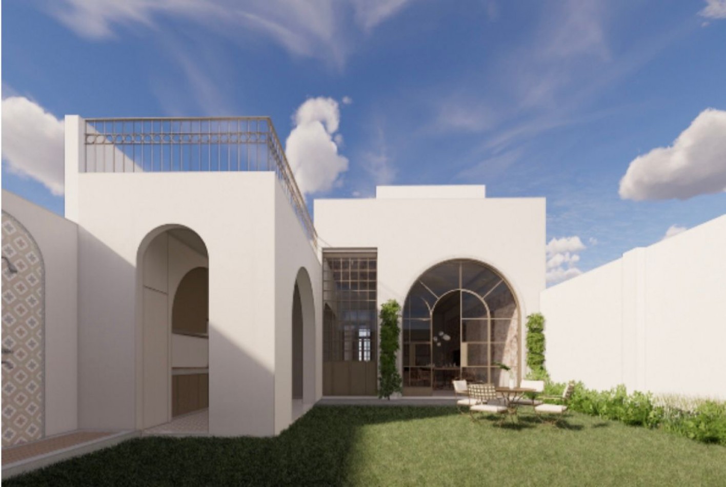 Hermosa CASA de diseño, 3 dormitotios, comodin, patio, piscina, terraza, cochera - ABASTO