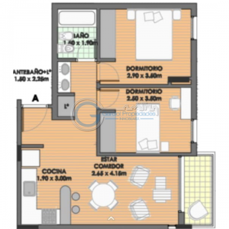 VENTA DEPARTAMENTO Dos dormitorios con balcon.  Amenities.  Financiacion.  Ciudad de San Lorenzo