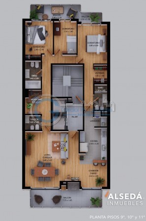 VENTA DEPARTAMENTO PISO EXCLUSIVO - 3 o 4 dormitorios - Balcon terraza - Con cochera - Amenities - Jujuy 1600