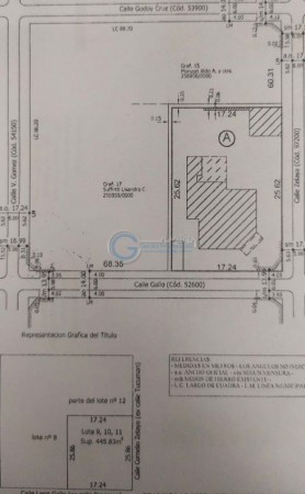 VENTA INTERESANTE ESQUINA - LOTE 445 M2 - ALBERDI