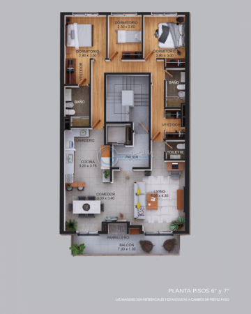 VENTA DEPARTAMENTO Semipiso DOS DORMITORIOS, balcon al frente - Patio - FINANCIACION - Barrio Martin 