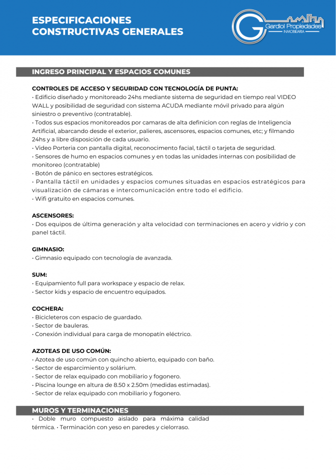 VENTA DEPARTAMENTO DOS DORMITORIOS, - Amenities - FINANCIACION - Entrega 2027 - Av. Pellegrini 900