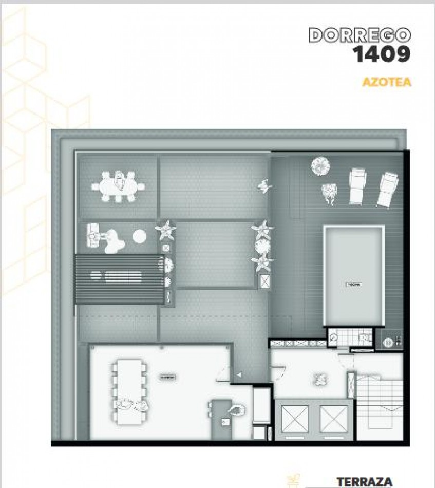 Amplio monoambiente con balcon. Amenities. Dorrego y 9 de Julio